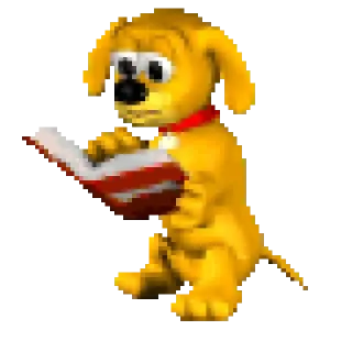 Personagem lendo